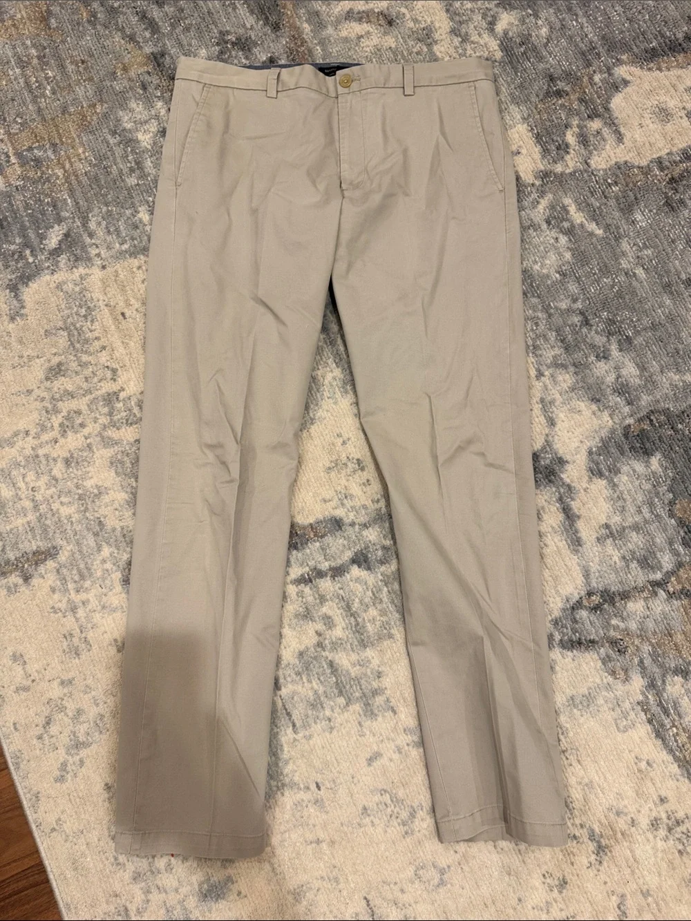 Banana Republic Beige Straight-Leg Chinos